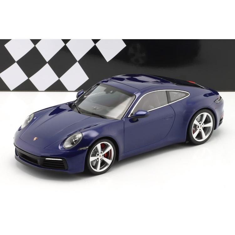 ミニチャンプス 1/18 ポルシェ 911 (992) カレラ 4S 2019 ブルー