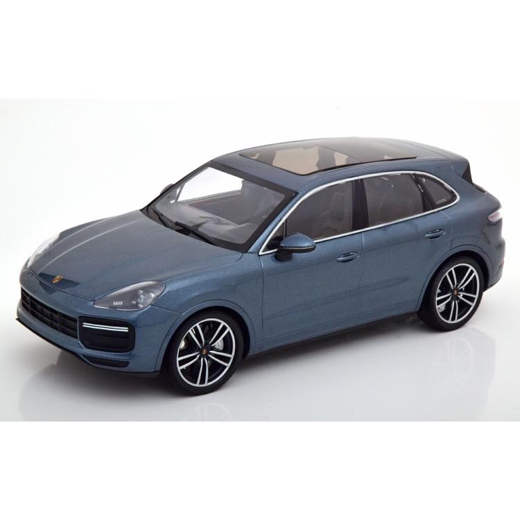 ミニチャンプス 1/18 ポルシェ カイエン ターボ S 2017 ブルー 