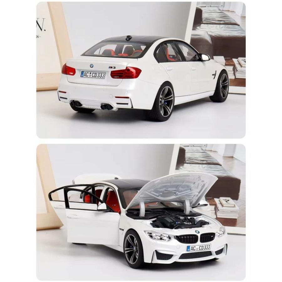 ノレブ 1/18 BMW M3 コンペティション 2017 ホワイトメタリック 開閉