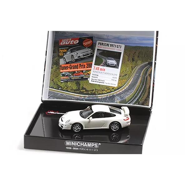 ミニチャンプス　Porsche 911 GT3 1/43 ミニカー ホワイト ミニチャンプス 1/43 ポルシェ 911 997 GT3 2006 25周年記念 ホワイト