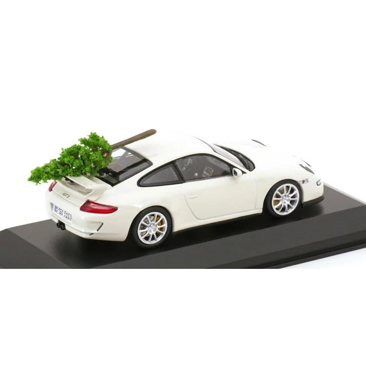 ミニチャンプス 1/43 ポルシェ 911 997 GT3 2007 ホワイト クリスマス