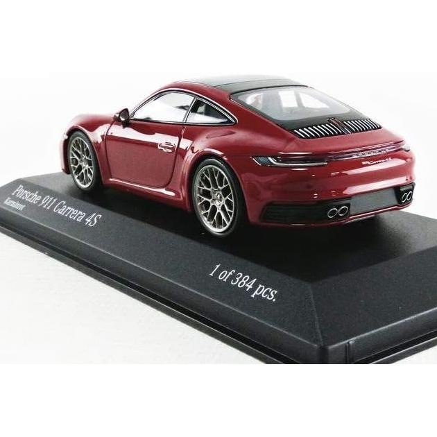 ミニチャンプス 1/43 ポルシェ 911 992 カレラ 4S クーペ 2019 レッド