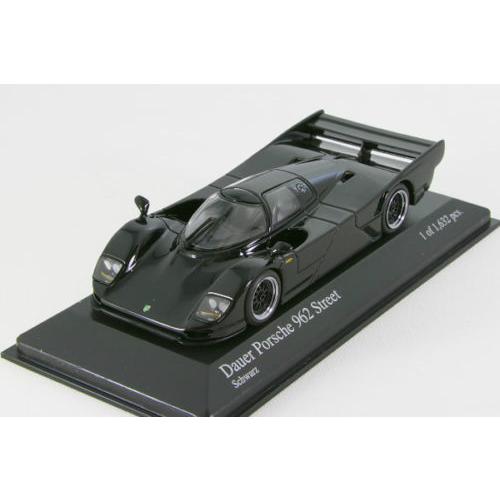 1/43 ミニチャンプス ダウアー ポルシェ962 GT Street ブラック ミニチャンプス 1/43 ダウアー ポルシェ 962 ストリートブラック