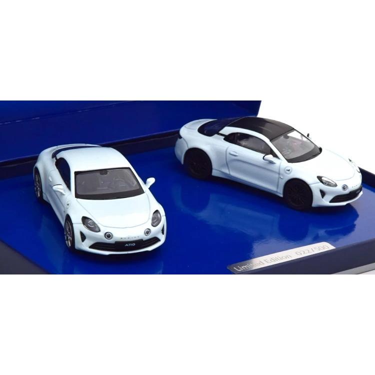 新古品 1/43 ノレブ アルピーヌA110 ピュア&S ホワイト 2台セット ノレブ 1/43 アルピーヌ セットA110 ピュア A110S 2019 メタリック