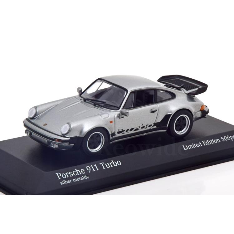 ミニチャンプス 1/43 ポルシェ 911 930 ターボ 1979 シルバー ブラック