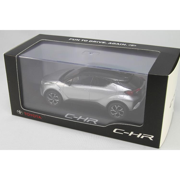 トヨタ特注 1/30 新型 トヨタ C-HR ホワイト × メタルストリームメタリック  カラーサンプル プ ミニカー TOYOTA  1/18 1/43の画像