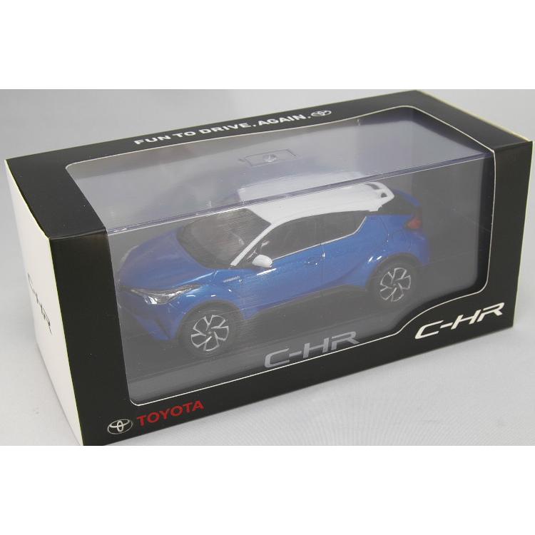 トヨタ特注 1/30 新型 トヨタ C-HR ホワイト × ブルーメタリック  カラーサンプル プ ミニカー TOYOTA  1/18 1/43の画像