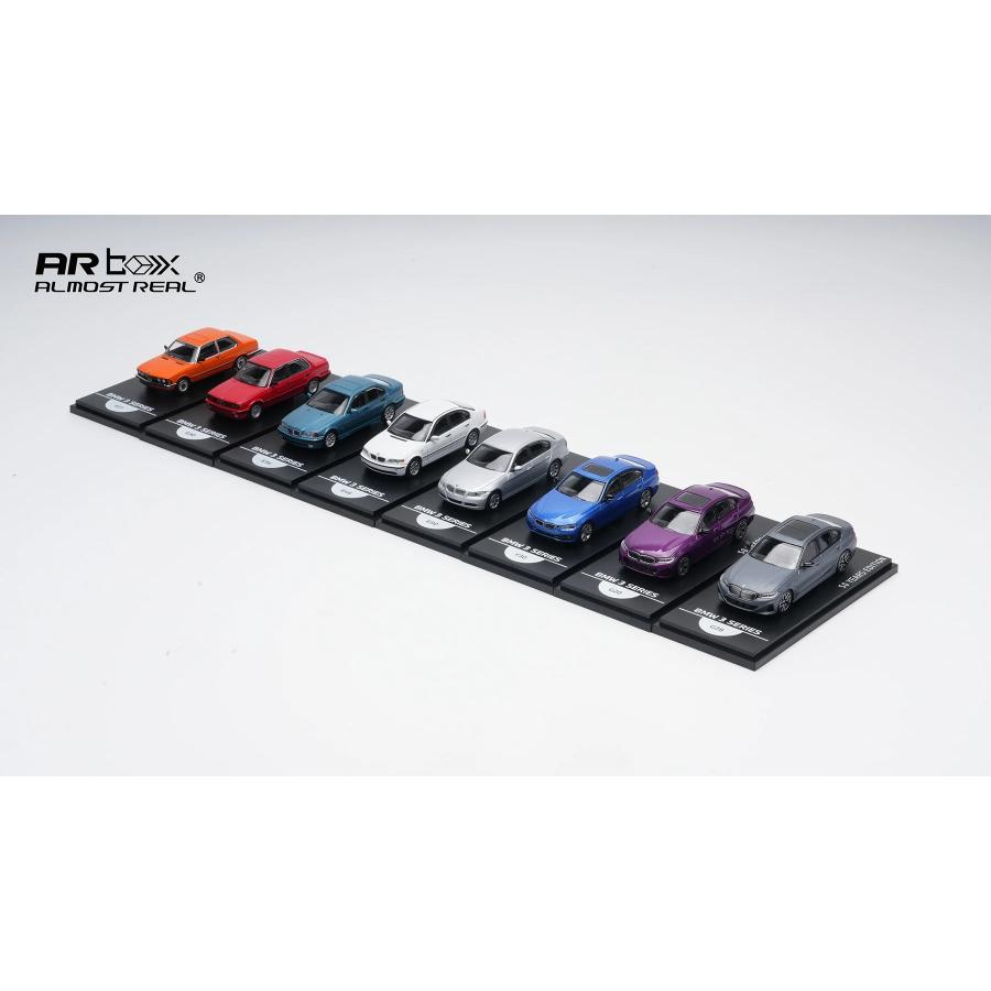 オールモストリアル 1/64 BMW E36 ライトブルー 3シリーズ 7世代 50周年 記念モデル Almost Real 1:64 BMW 3 Series ばら売りの画像