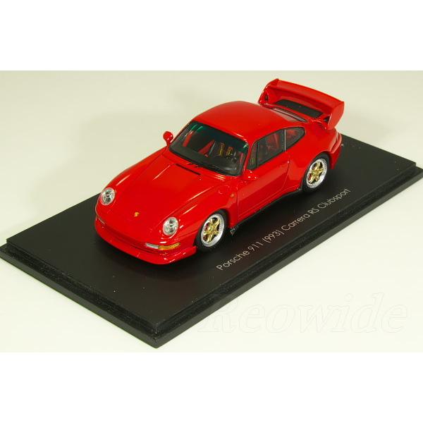スパーク 1/43 ポルシェ 911 (993) カレラ RS クラブスポーツ レッド 