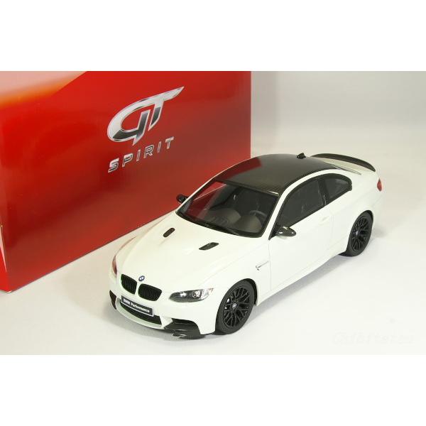 GT スピリット 1/18 BMW M3 E92 ホワイト / カーボンルーフ 300台限定