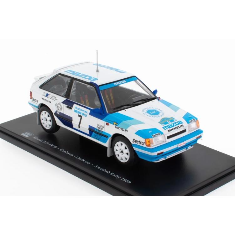 Altaya 1/24 マツダ 323 4WD #7 優勝 ラリー・スウェーデン 1989 I