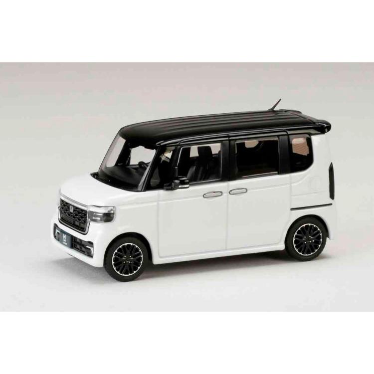 HJ 1/43 ホンダ N-BOX プラチナホワイト・パール&ブラック 2023 Honda
