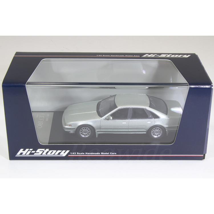 【絶版品】ハイストーリー Hi-Story 1/43 日産 セフィーロ 1988 グリニッシュシルバーメタリック A31｜reowide-interior｜02