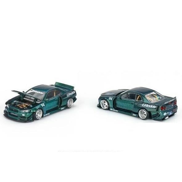TSM MINI GT 1/64 日産 スカイライン GT-R R34 GReddy V1 #94 Kaido
