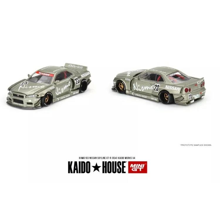 TSM ミニGT × KAIDO HOUSE 1/64 日産 スカイライン GT-R R34 カイドウ