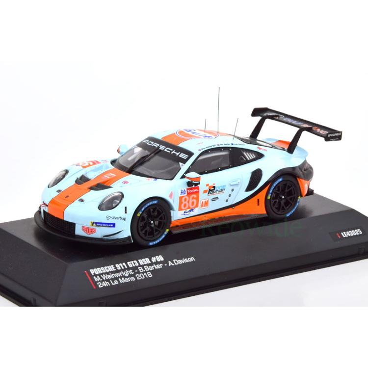 イクソ 1/43 ポルシェ 911 991 GT3 RSR #86 24時間 ルマン 2018 ガルフ