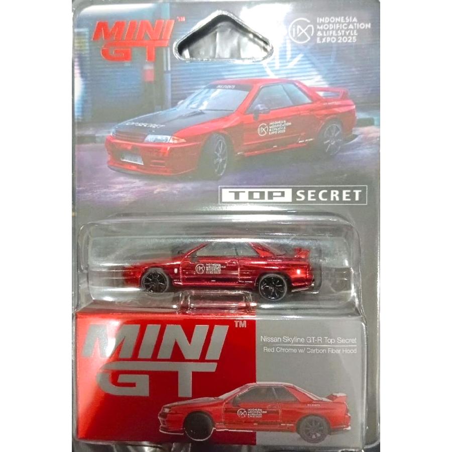 TSM ミニGT 1/64 日産 スカイライン GT-R R32 レッドクローム IMX 2025 Mini GT Nissan ...