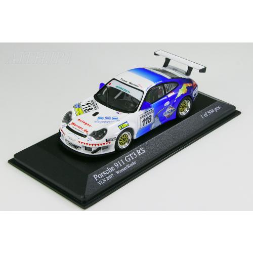 ミニチャンプス 1/43 ポルシェ 911 GT3 RS VLN 2007 #118 Werner 8 Koske 504台限定