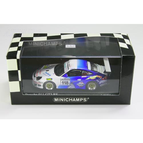 ミニチャンプス 1/43 ポルシェ 911 GT3 RS VLN 2007 #118 Werner 8 Koske 504台限定の画像