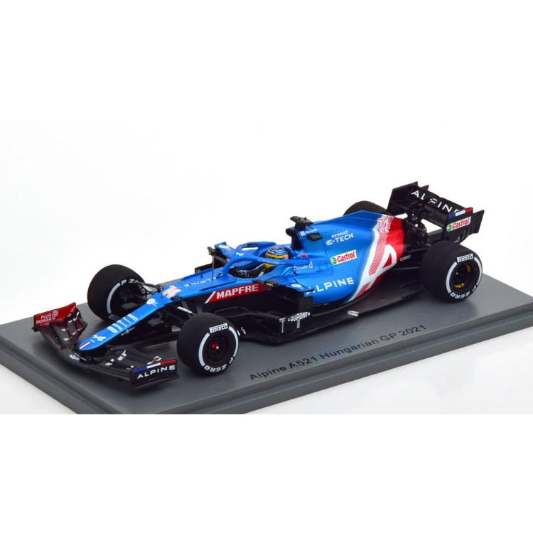 ぴかぴか光る 1/43 アルピーヌ A521 ハンガリー共和国GP 2021 アロンソ 模型、プラモデル-ミニカー