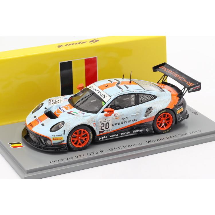 スパーク 1/43 ポルシェ 911 GT3 R #20 スパ24時間耐久レース 2019