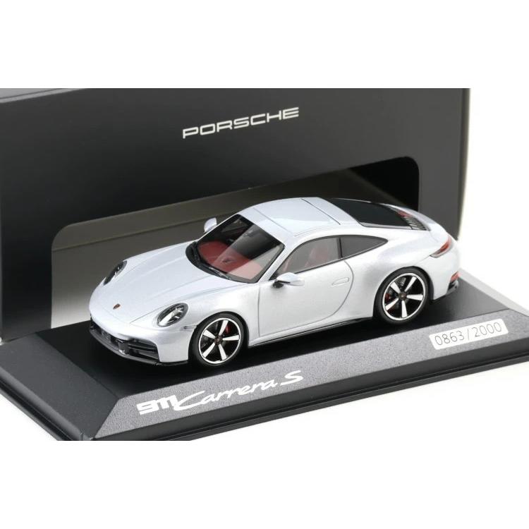 ミニチャンプス 1/43 ポルシェ 911 カレラ S 992.2 2024 アイスグレー