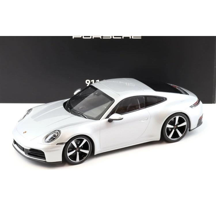 ミニチャンプス 1/18 ポルシェ 911 992.2 カレラ クーペ 2024 シルバー