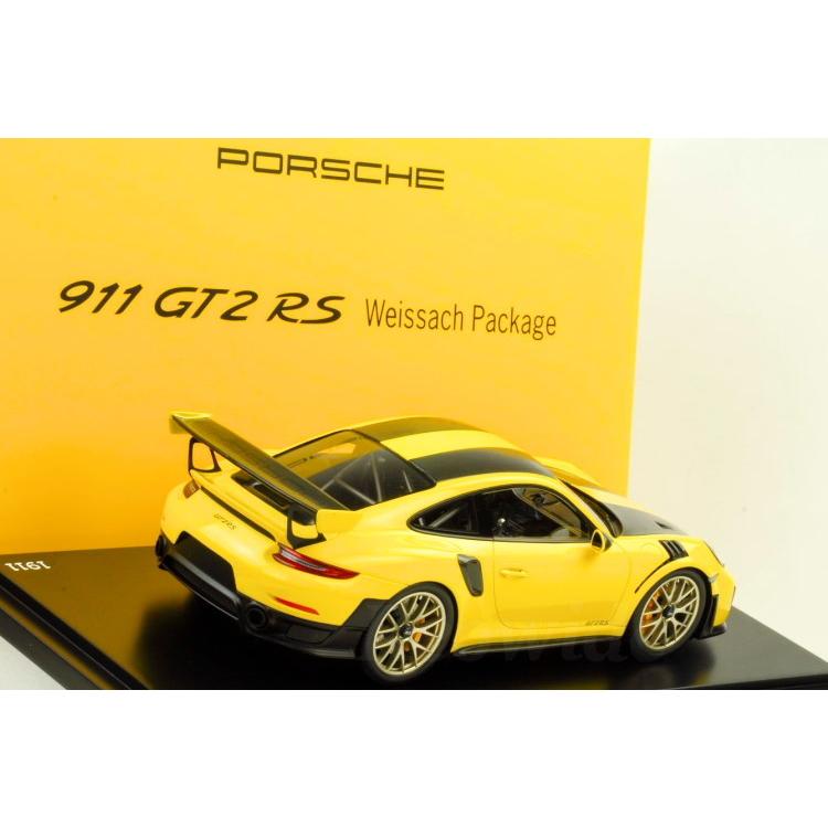 スパーク 特注 1/18 ポルシェ 911 (991-2) GT2 RS 2017 イエロー 