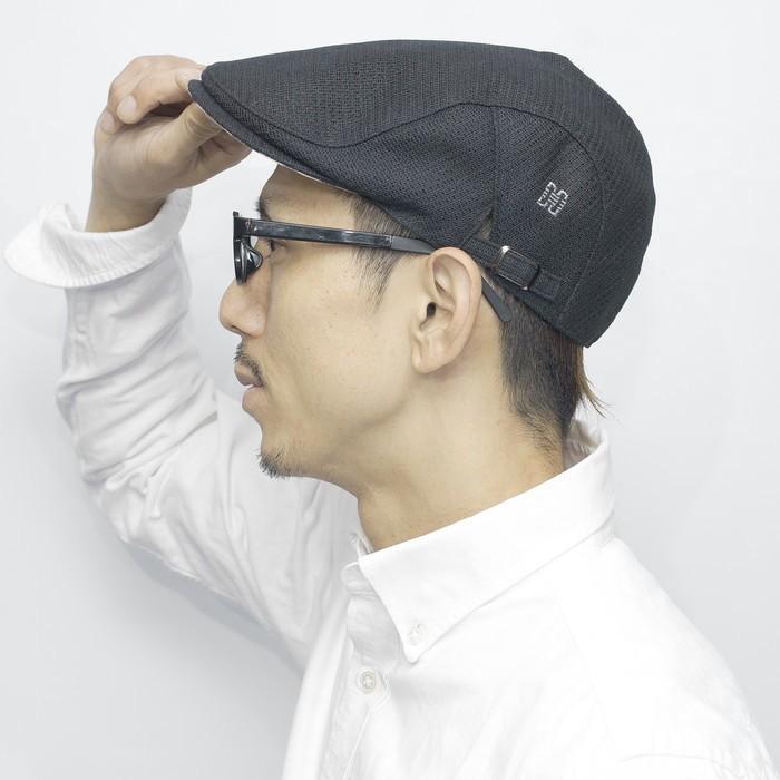 DAKS 春 夏 コットンニット ハンチング 透かし編み 涼しい 帽子 メンズ