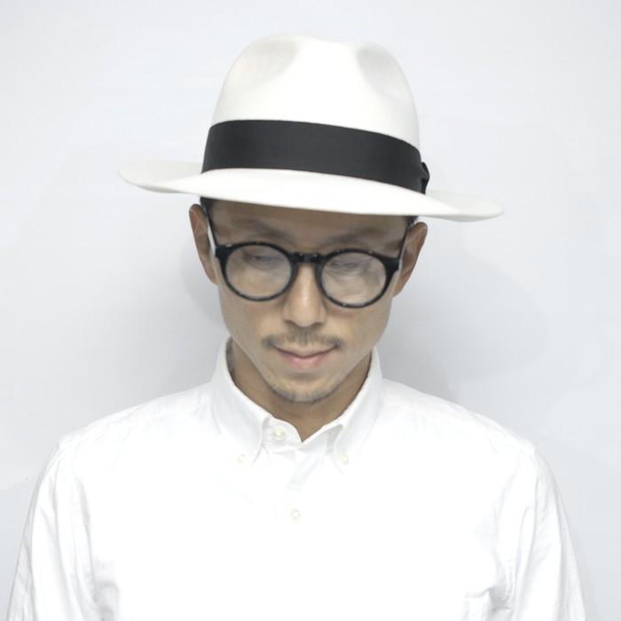 中折れハット メンズ つば広 ウール フェルト ハット Edo Hat エドハット ホワイト 白 帽子 ハット 秋 冬 日本製 Ea004 帽子販売店repression 通販 Yahoo ショッピング
