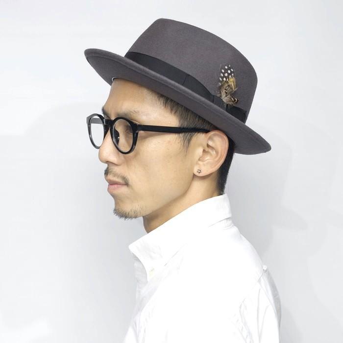 ラビットファー フェルト 中折れハット メンズ Edohat エドハット フェルトハット グレー Ea005 帽子販売店repression 通販 Yahoo ショッピング