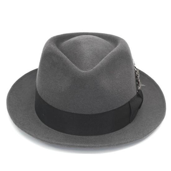 ラビットファー フェルト 中折れハット メンズ Edohat エドハット