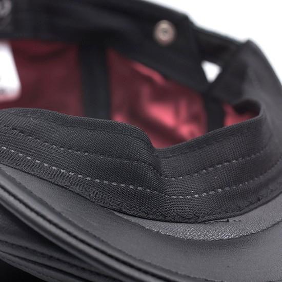 ハンチング メンズ レザー 黒 ブラック 日本製 大きいサイズ