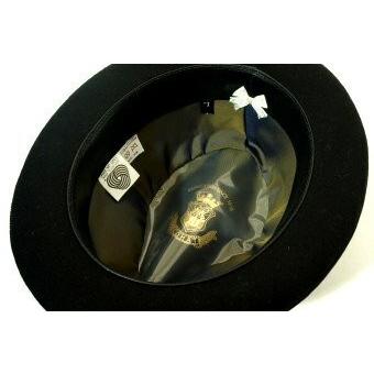 EDOHAT エドハット ウール フェルト ホンブルグ 中折れハット ブラック