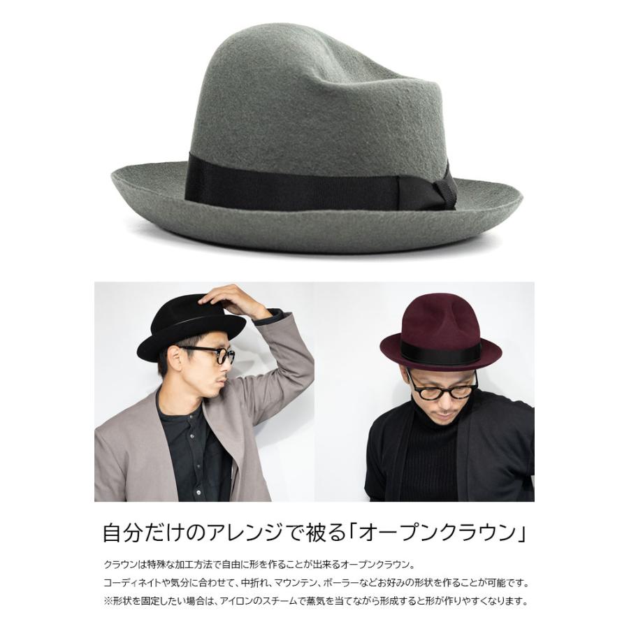 EDOHAT エドハット ボーラーハット つば広ハット オープン EDOHAT エドハット ボーラーハット つば広ハット オープン
