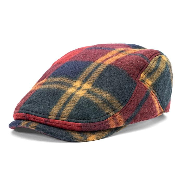 ※新品未使用 3HANDRED エッジ パッド 25サイズ タン BRUNT EDHAT エドハット 日本製 ハンチング フリース チェック つば 長い