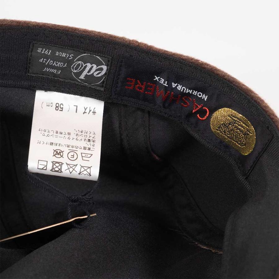 EDHAT エドハット カシミヤ ハンチング 帽子 ブラック ブラウン 日本製 M L 高級 ハンチングキャップ 日本製 サイズ調節 鳥打帽 送料無料 M-02263161 |  | 06