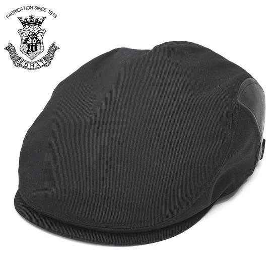 イタリア製ウール100%☆秋冬用 パンチングデザイン黒ハット イタリア製