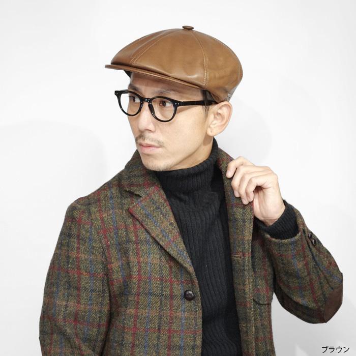 在庫品】1点物 本革キャスケット Lサイズ 60㌢ オーダー不可