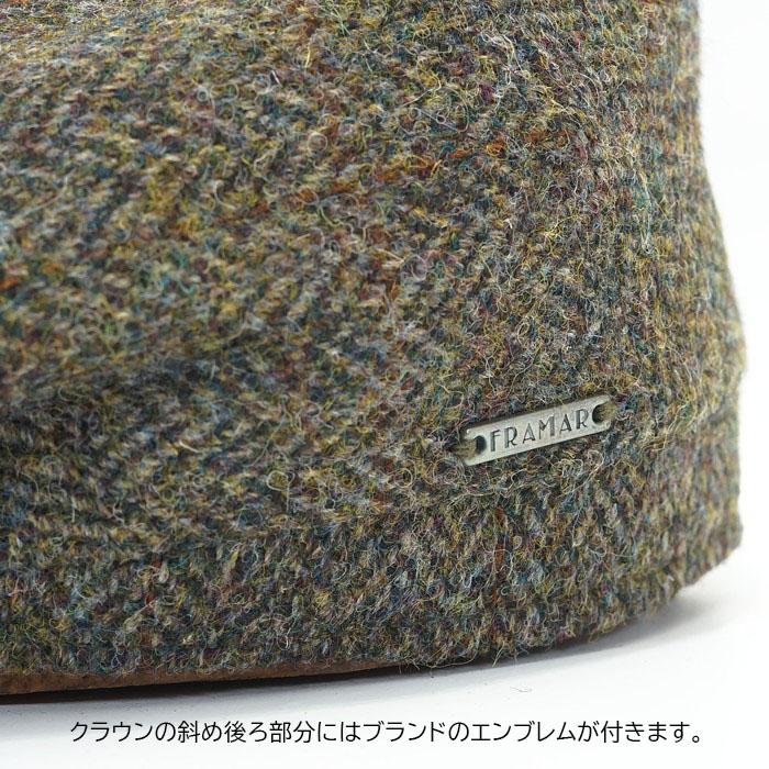 ドリカム wmmw ×HARRIS TWEED キャップ チェック ブラウン Harris