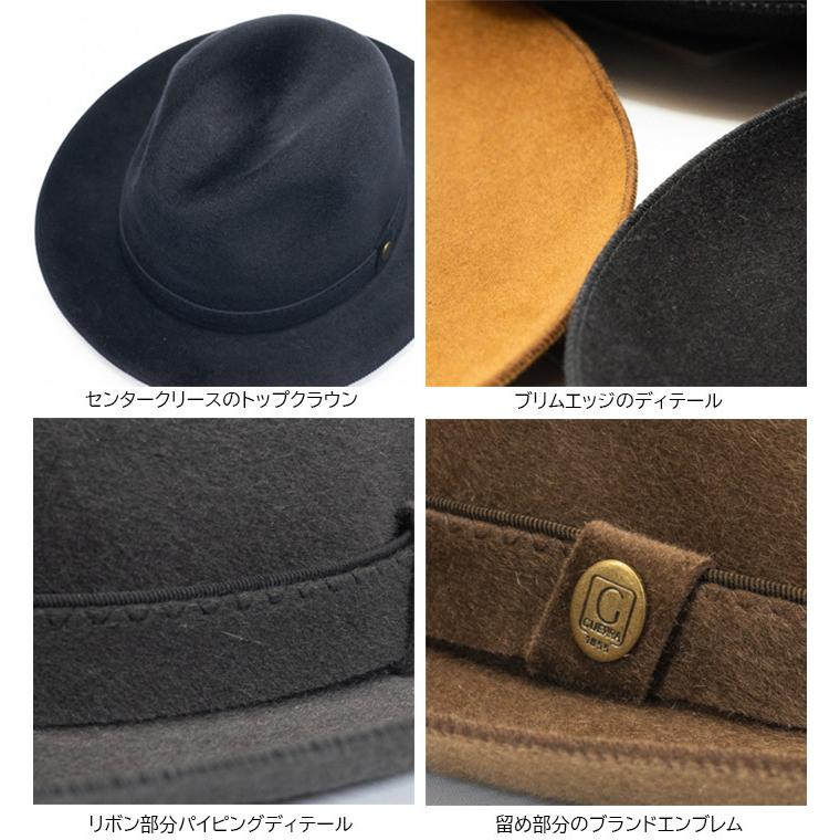 GUERRA ゲラ ハット つば広 中折れハット カシミア イタリア製