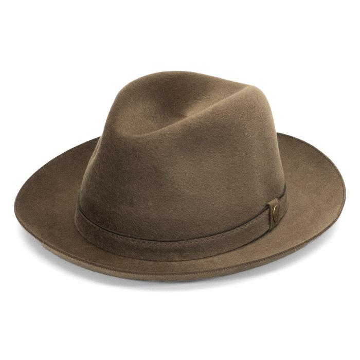 GUERRA ゲラ ハット つば広 中折れハット カシミア イタリア製