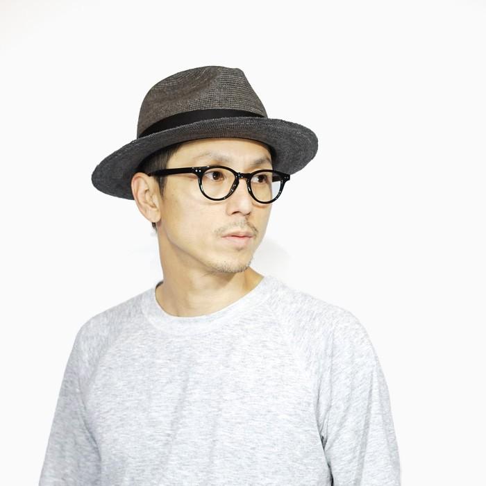 KNOX（ノックス） つば広 ストローハット 中折れハット 麦わら帽子