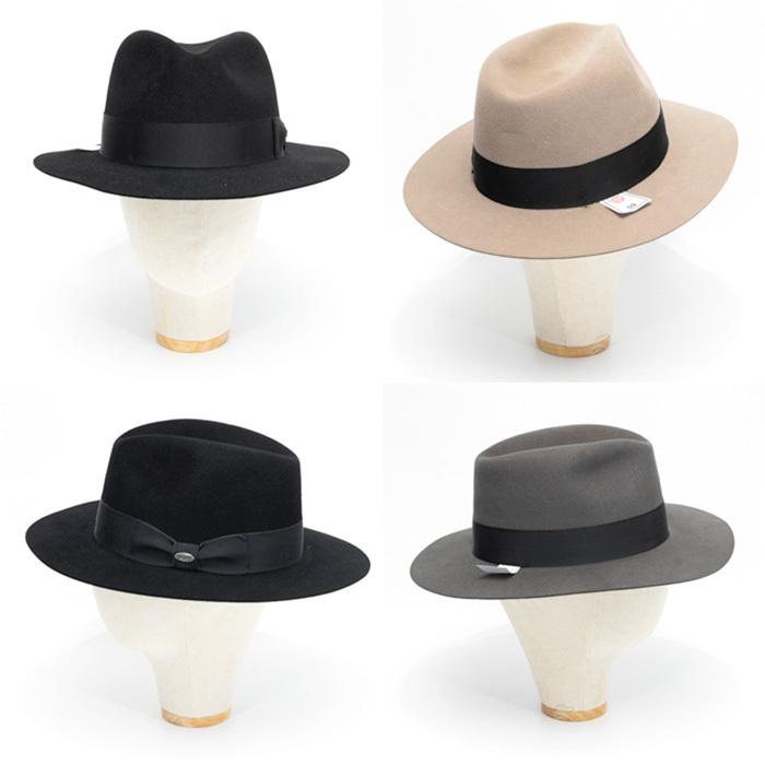 AVEC CES FRERES ラビットファー　ハット サイズ62 つば広 MAYSER マイサー つば広ハット ラビットファー フェルト ドイツ製