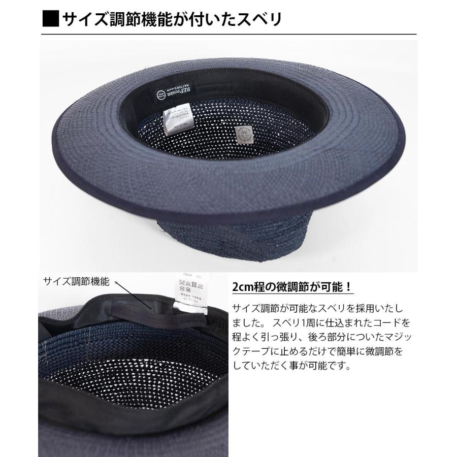 セミオーダー】REPressionHatters ストローハット パナマハット つば広 