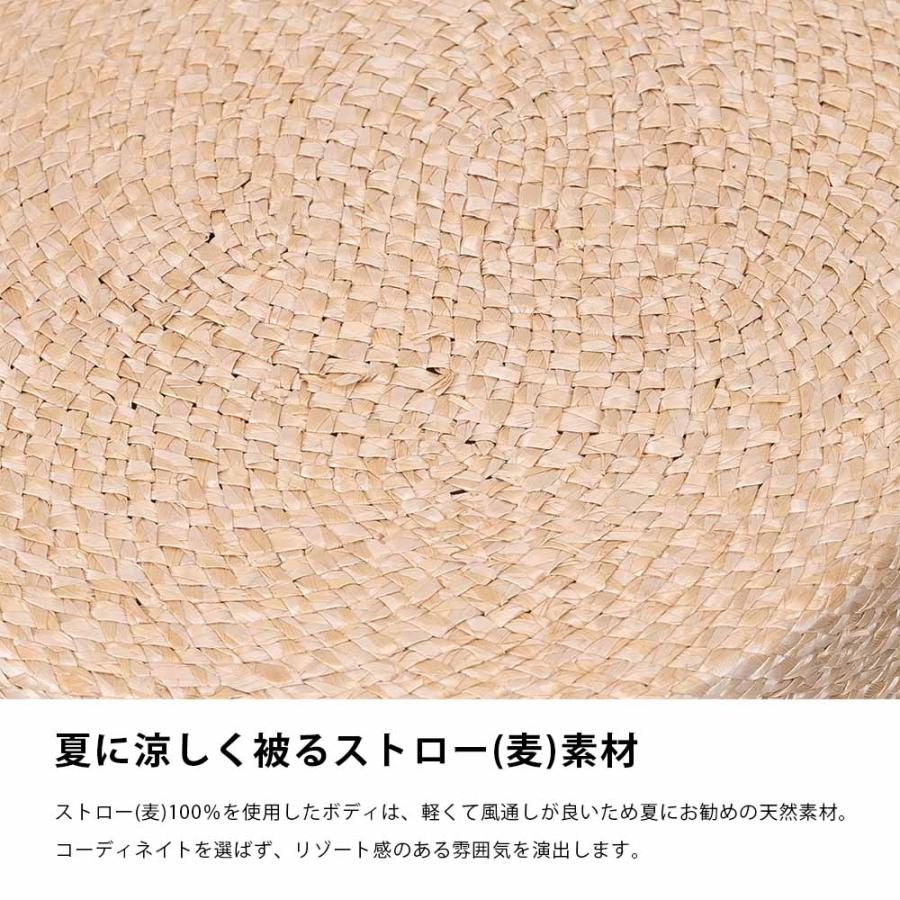 REPressionHatters リプレッション カンカン帽 ストローハット サイズ調節  ボーターハット BOATERHAT ナチュラル ベージュ ブラック 黒 日本製 rep_boater |  | 04