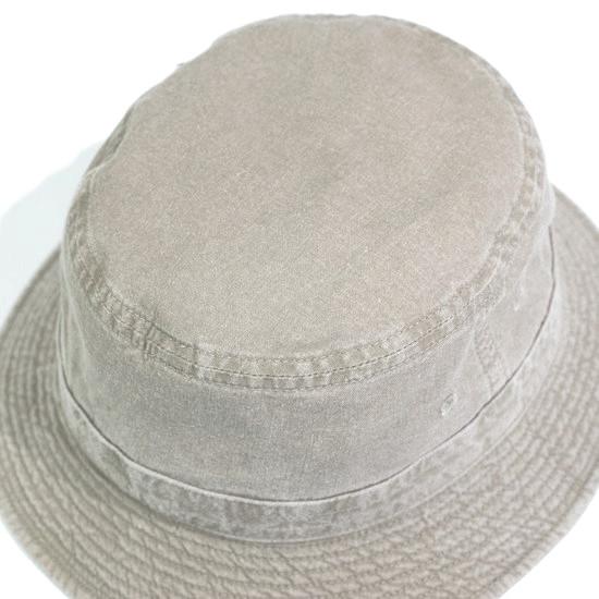新品 STONE  コットン バケットハット STETSON ステットソン】ストーンウォッシュ バケットハット