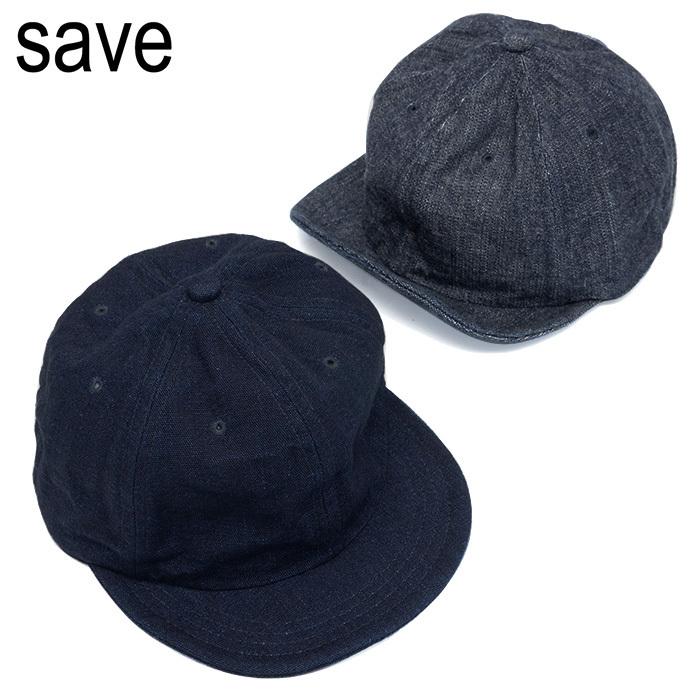 キャップ メンズ レディース 【セーブ SAVE】 洗える 帽子 つば 短い
