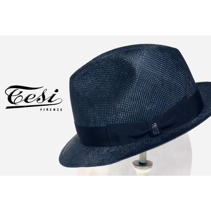 ストローハット メンズ ショートブリム イタリア Tesi テシ シゾール 中折れハット ネイビー 紺 帽子 春 夏 大きいサイズ 小さいサイズ T1602 Tesi006 T1602 Nav 帽子販売店repression 通販 Yahoo ショッピング