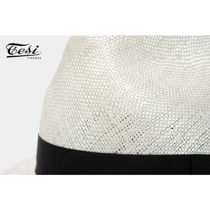 tesi（テシ） ストローハット メンズ ショートブリム イタリア